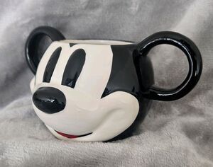 Zak Designs Disney classic Mickey Mouse 3D Face Mug Two Double Ear Handles 15oz